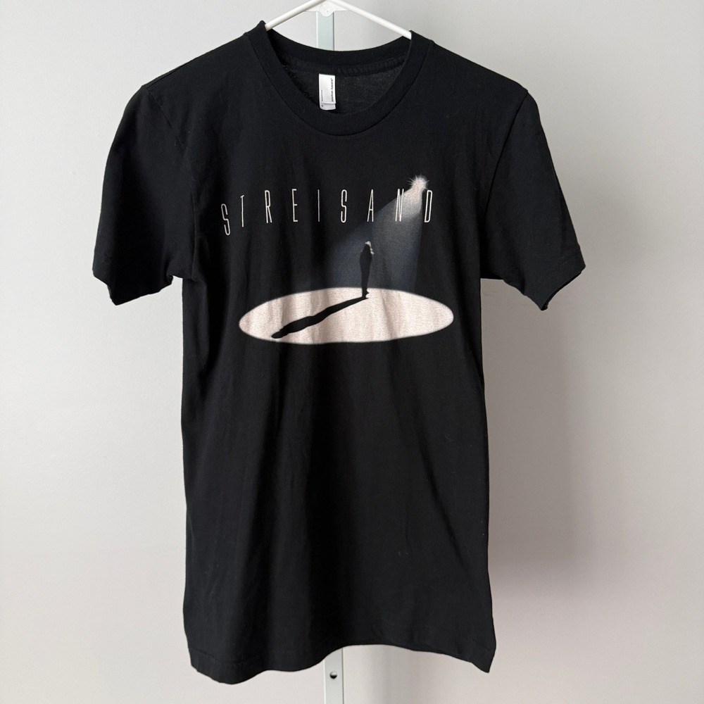 American Apparel S Black Barbra Streisand 2006 Tour Graphic T-Shirt Concert Tee